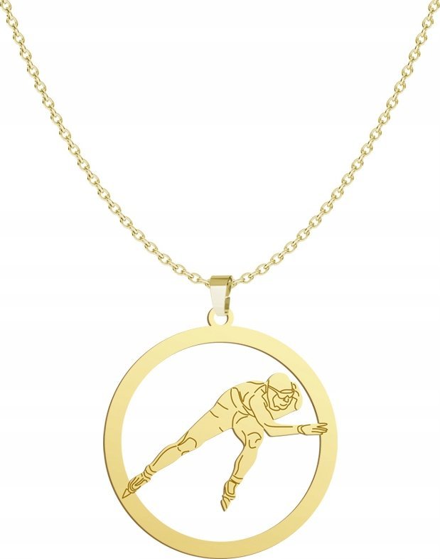 Radziszewska Jewellery Pozłacany Naszyjnik Panczenista GRAWER GRATIS