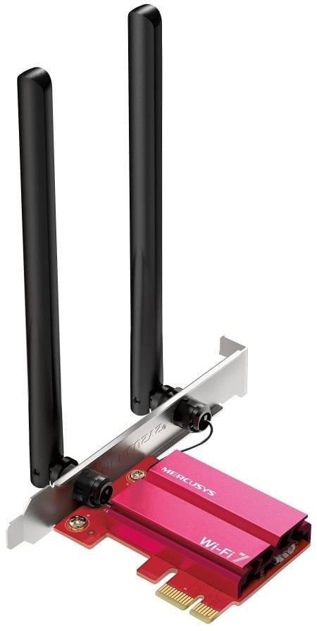 MERCUSYS MA37BE WiFi7 PCIe adapter (BE6500,2,4GHz/5GHz/6GHz,Bluetooth5.4)