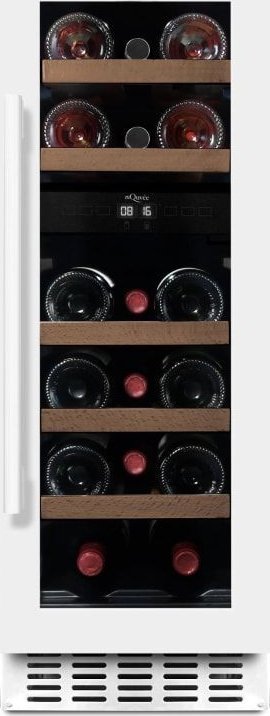 Chłodziarka do wina mQuve MQUVEE WCD30PW Pudrowy biały WineCave 720 30D 2 strefy - Winiarka do zabudowy 30 cm, drzwi 72cm
