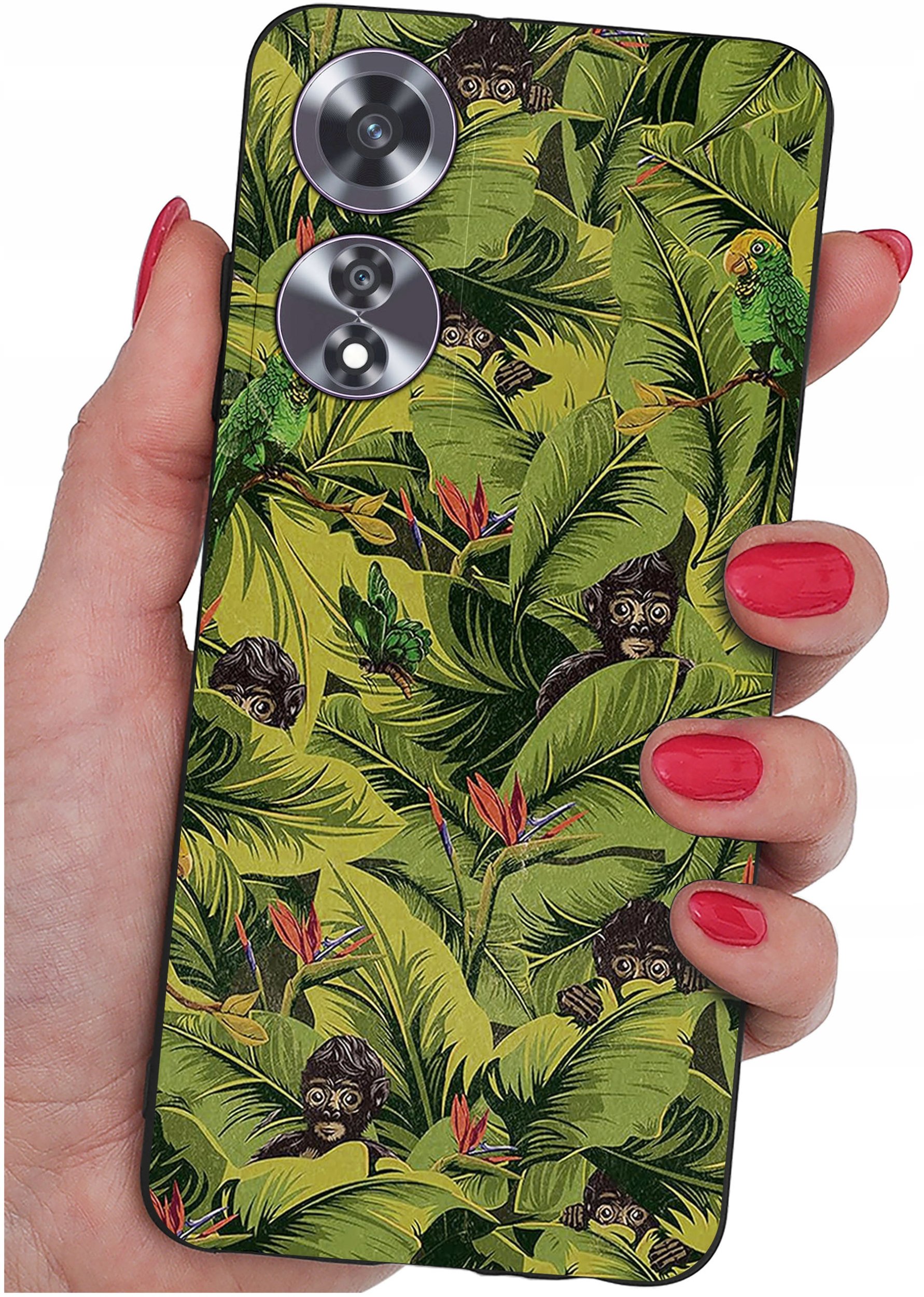 Etui do Oppo A60 4G WZORY |SILIKONOWE MATT CASE + SZKŁO 9H