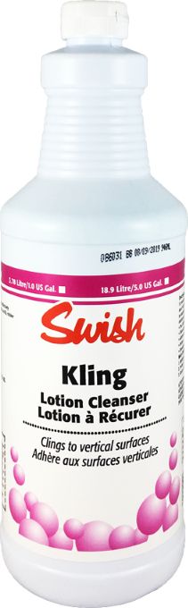 Swish Swish Kling - Krem z drobinami ściernymi do mycia łazienki - 946 ml