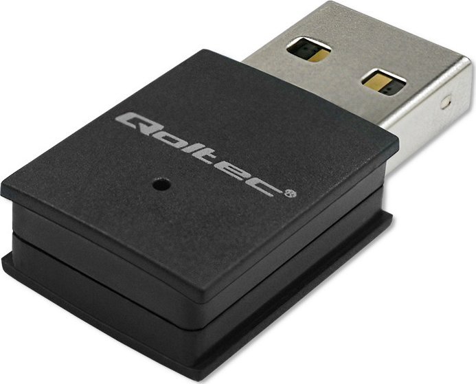 Karta sieciowa Qoltec Adapter bezprzewodowy Ultra szybki mini WiFi Standard AC | BT 4.0USB | 600Mbps
