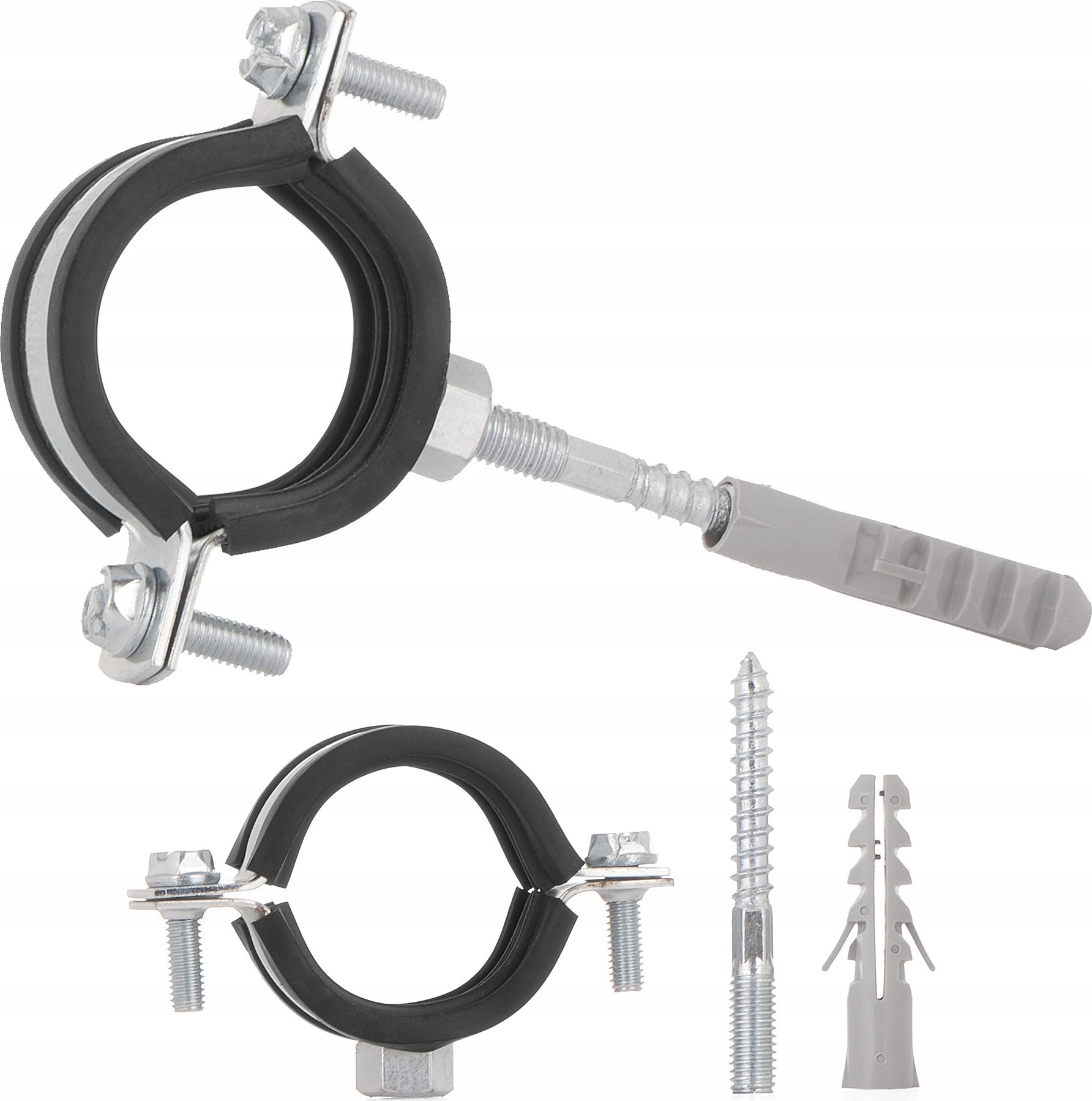 Geko Obejma metalowa z gumą do rur 5/4" 38-43mm (100)