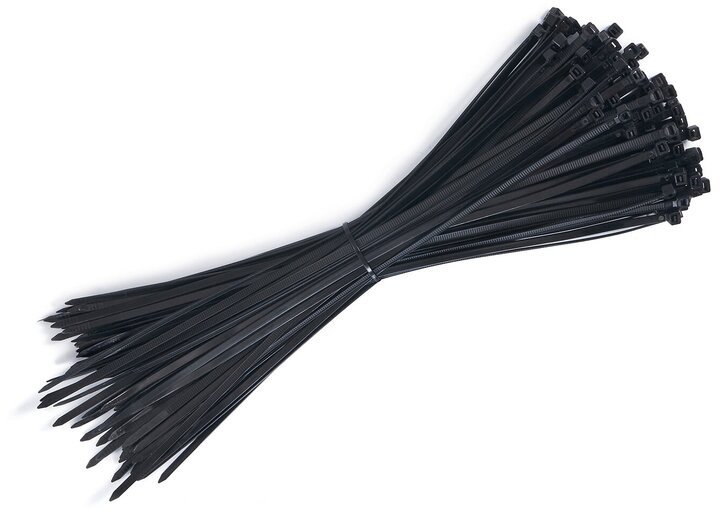 CABLE TIES 4.5X350MM 100PCS BLACK