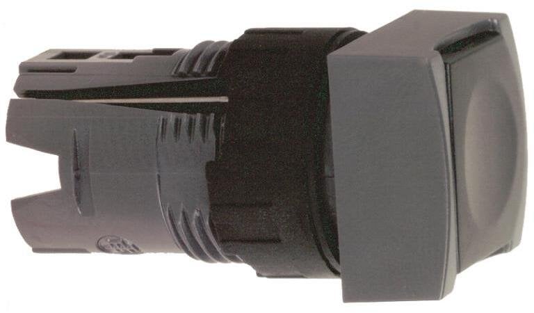 Schneider Główka przycisku automatyczny powrót bez podświetlenia plastikowy kwadratowy czarny ZB6CA2