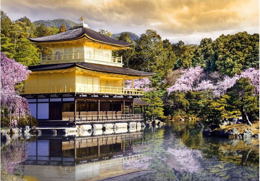 DecoNest Fototapeta - Japoński krajobraz - 200X140