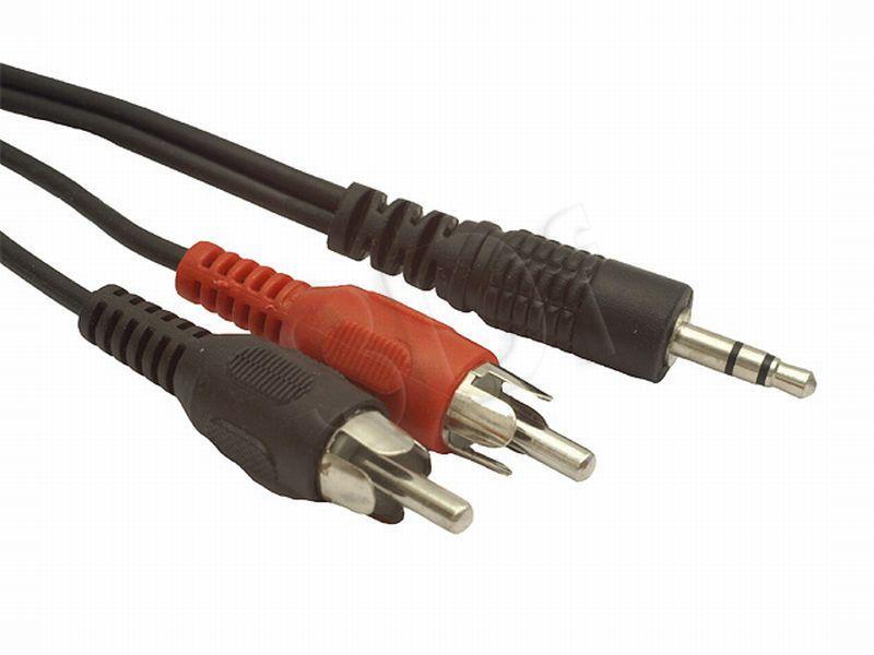 Kabel Gembird Jack 3.5mm - RCA (Cinch) x2 1.5m czarny (Z09856)
