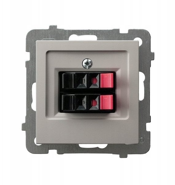 AS Gniazdo głośnikowe podwójne kaszmir GG-2G/m/82