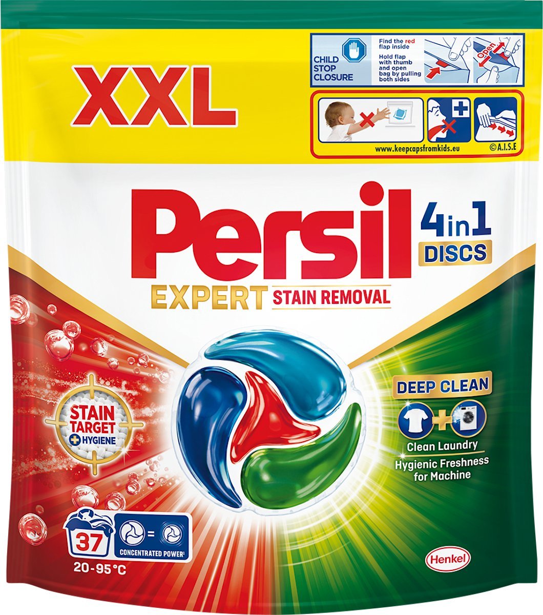 CAPSULES PERSIL DISCS STAIN REMOV 37 PCS