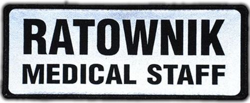 Polska Firma Emblemat RATOWNIK MEDICAL STAFF odblaskowy na rzepie 13 x 5 cm NOWY