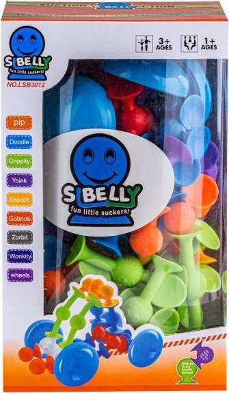 Klocki Konstrukcyjne, Kolorowe DUŻE XXL Przyssawki, Wesołe Buźki 76 Sztuk