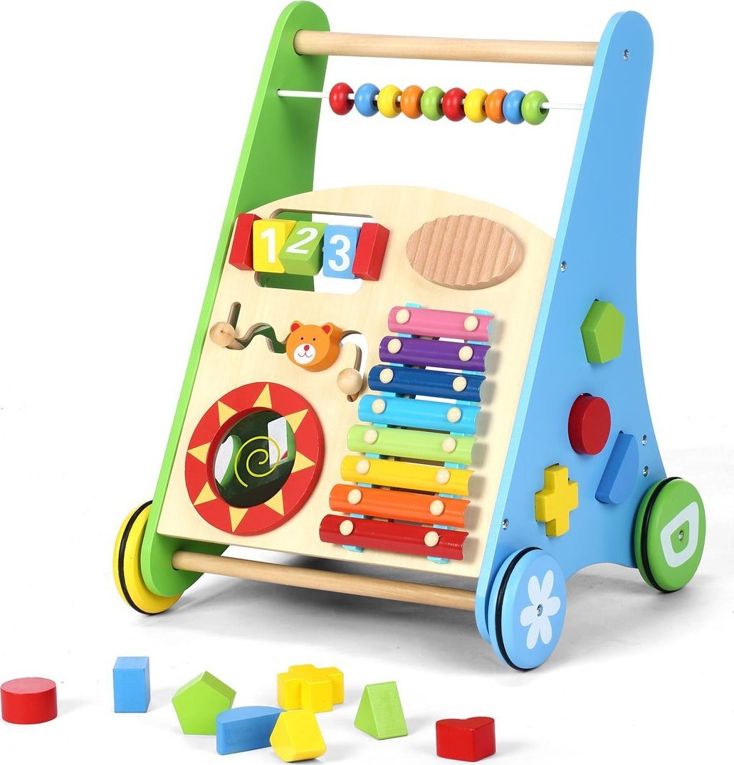 Coil Coil chodzik pchacz dla dzieci 3 kolory jeździk edukacyjny 2w1 drewniany