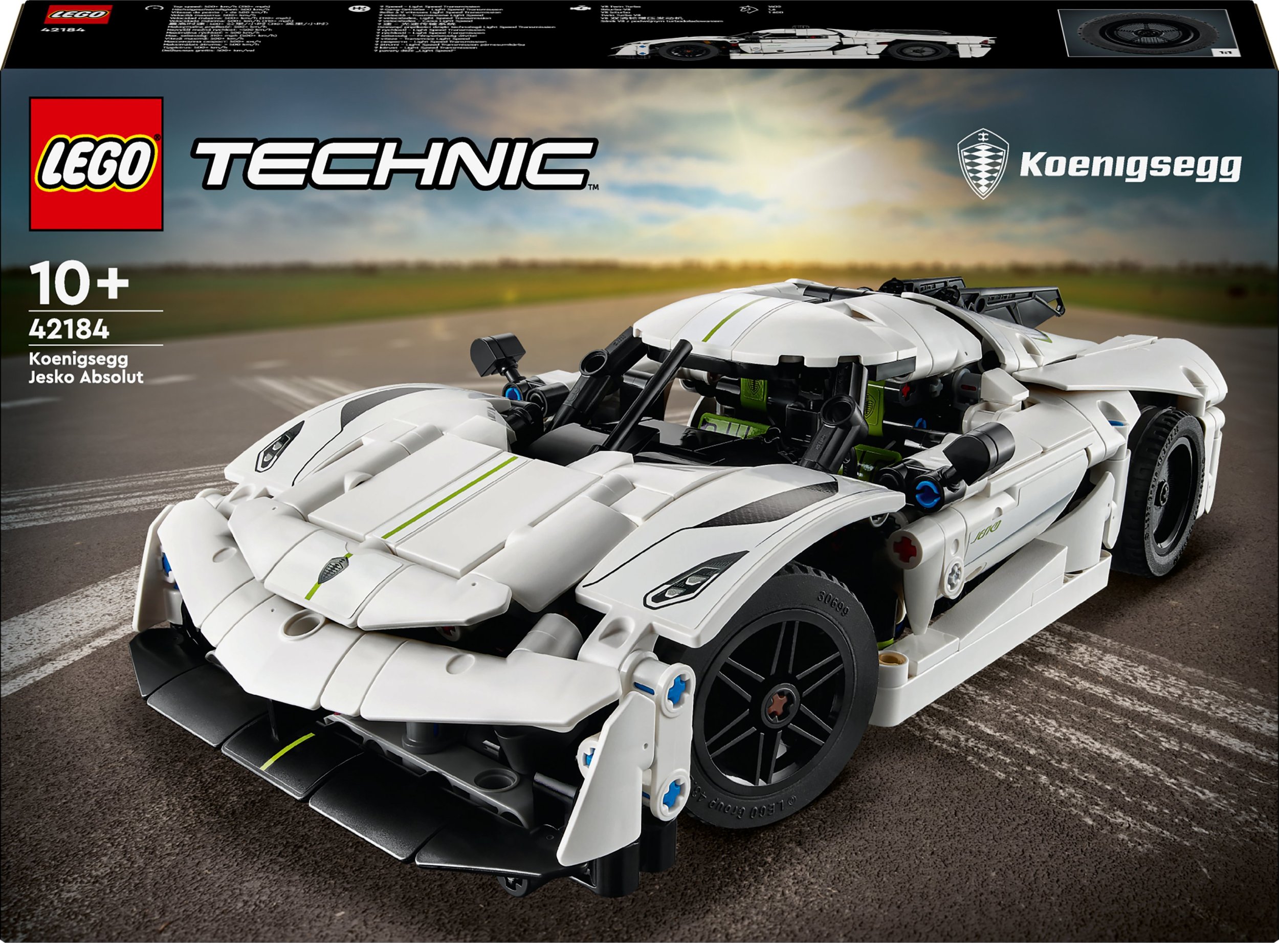 LEGO Technic Biały hipersamochód Koenigsegg Jesko Absolut (42184)