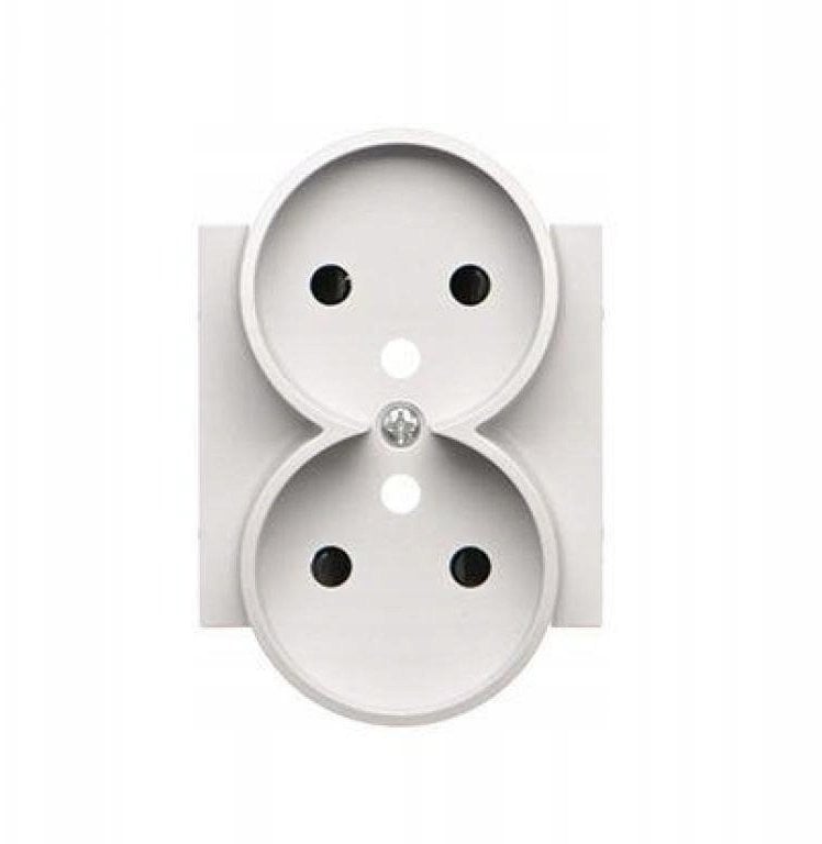 Kontakt-Simon Simon Pokrywa gniazda wtyczkowego podwójnego do: SGZ2CM Jasnoszary mat TGZ2MZP/114