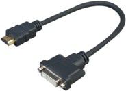 Kabel VivoLink HDMI - DVI-D 0.2m czarny (PROHDMIADAPDVI)