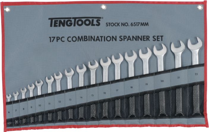 Teng Tools Zestaw kluczy płasko-oczkowych 6 - 22mm 17szt. (167170109)