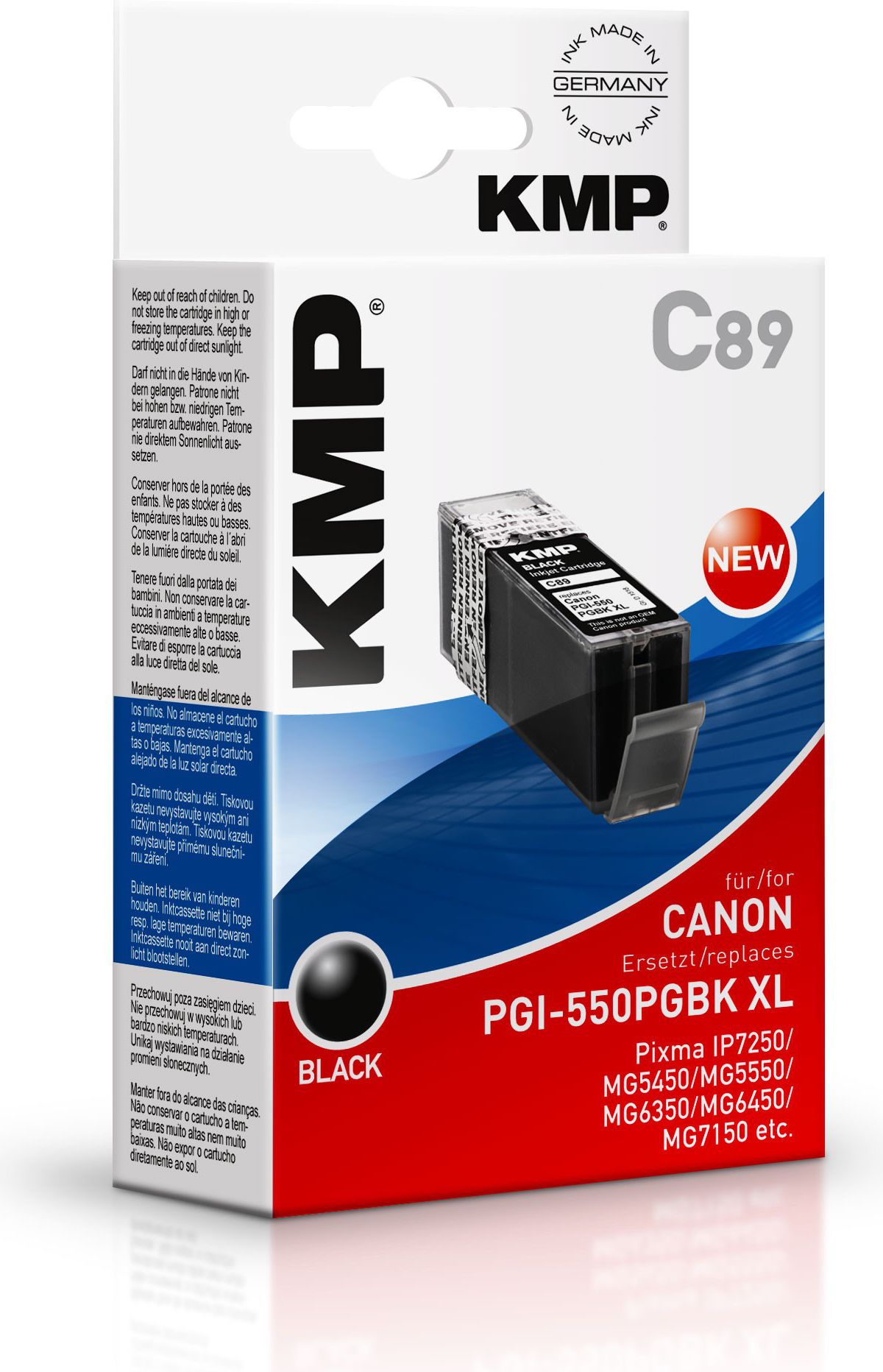 Tusz KMP C89 Tusz czarny do Canon PGI-550PGBK (1518,0001)