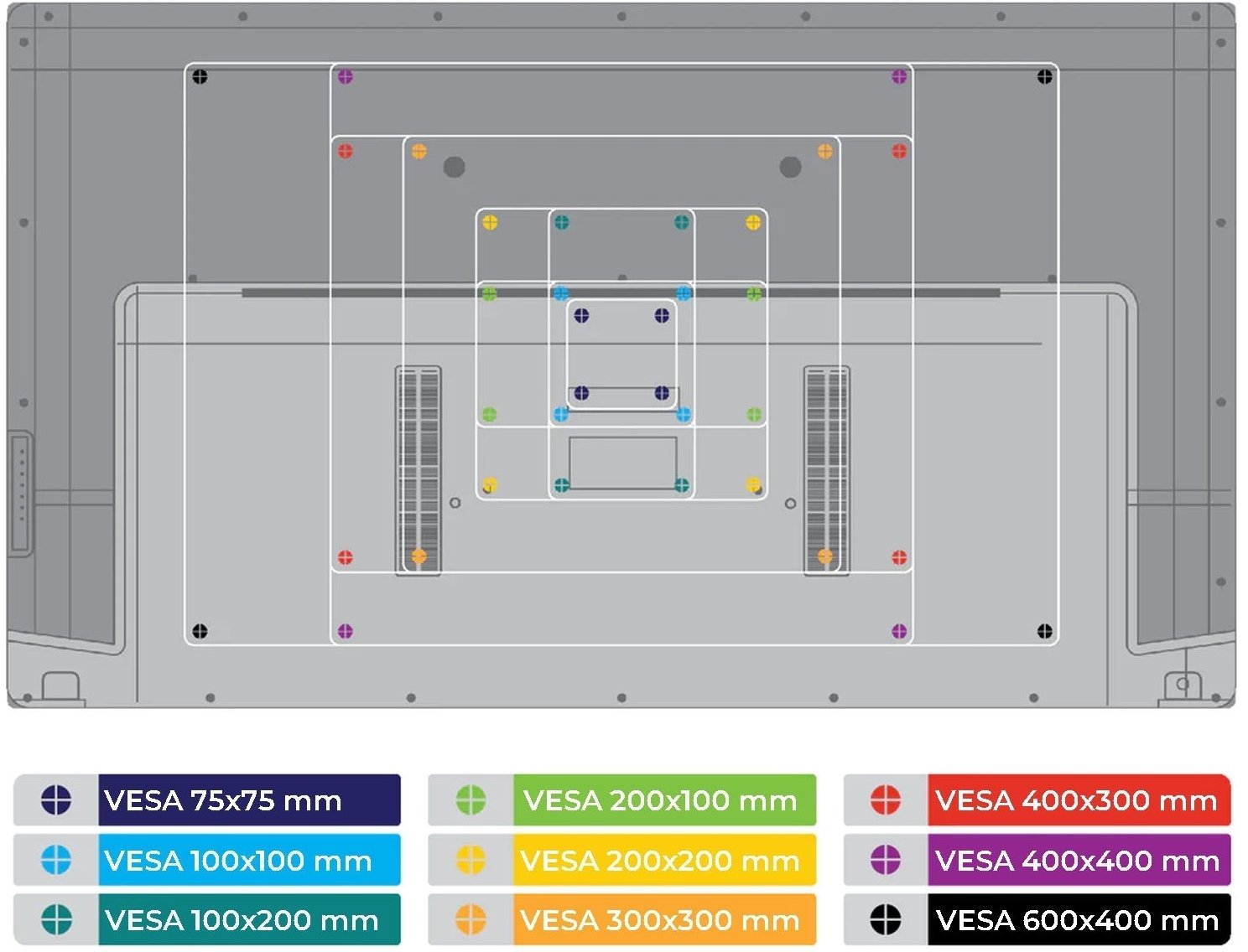 Uchwyt do telewizora 32"-60", stojący, do 40kg, VESA, regulacja