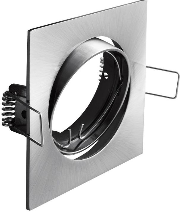 GTV Oprawa punktowa Porto-K z regulacją odlew IP20 inox kwadrat (OP-PRAN6-02)