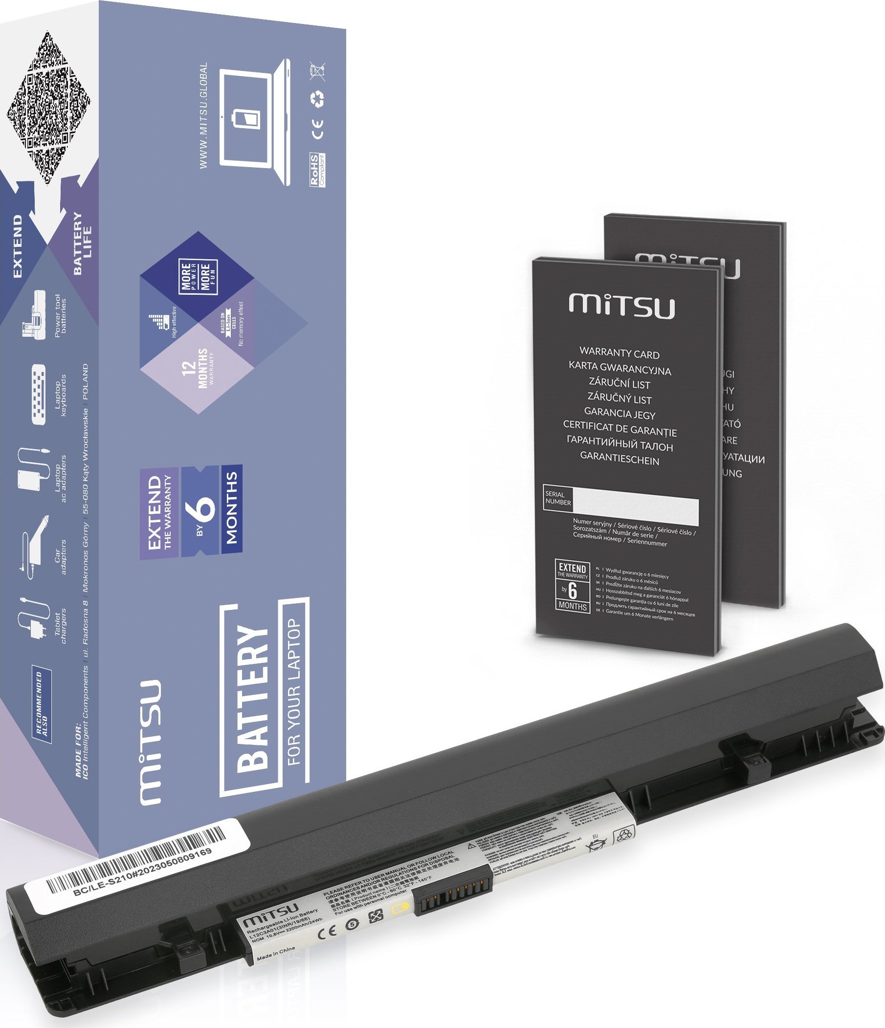 Bateria Movano Bateria L12C3A01 do Lenovo IdeaPad S210 S215 Touch