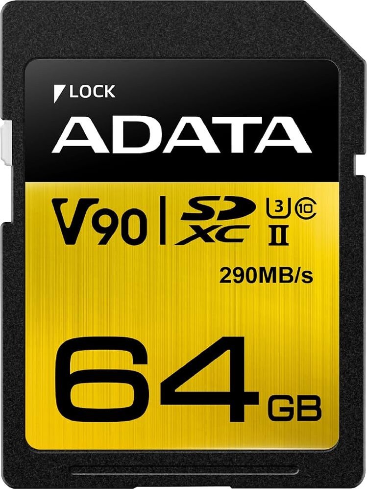 Karta ADATA Premier One SDXC 64 GB Class 10 UHS-II/U3 V90 (ASDX64GUII3CL10-C)