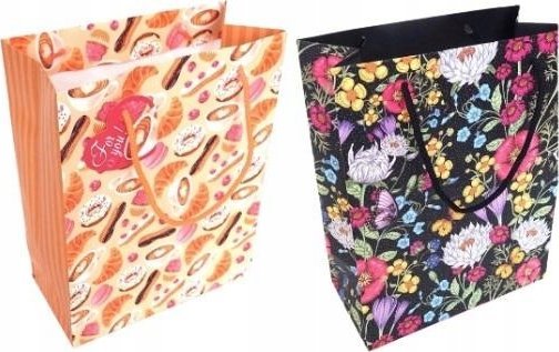 Dekoracja świąteczna MFP paper Torebka ozdobna matowa 20x25x10cm mix FRESH