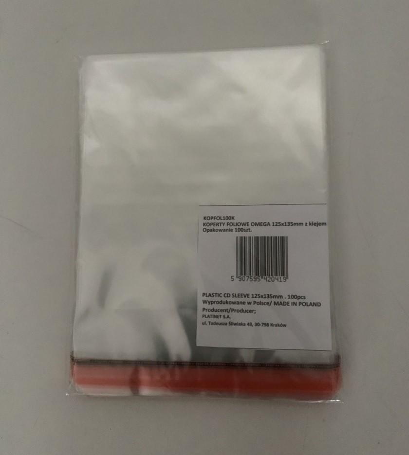 Omega KOPERTY FOLIOWE OMEGA 125x135mm, klapka 30mm, Z KLEJEM *100 40587