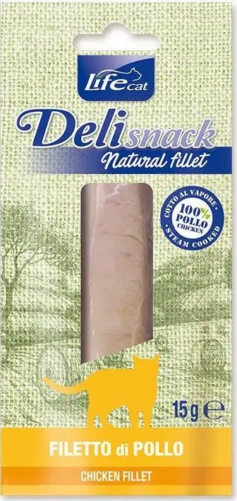 Life Pet Care Life Cat Przysmak dla Kota Filet z Kurczaka 15g