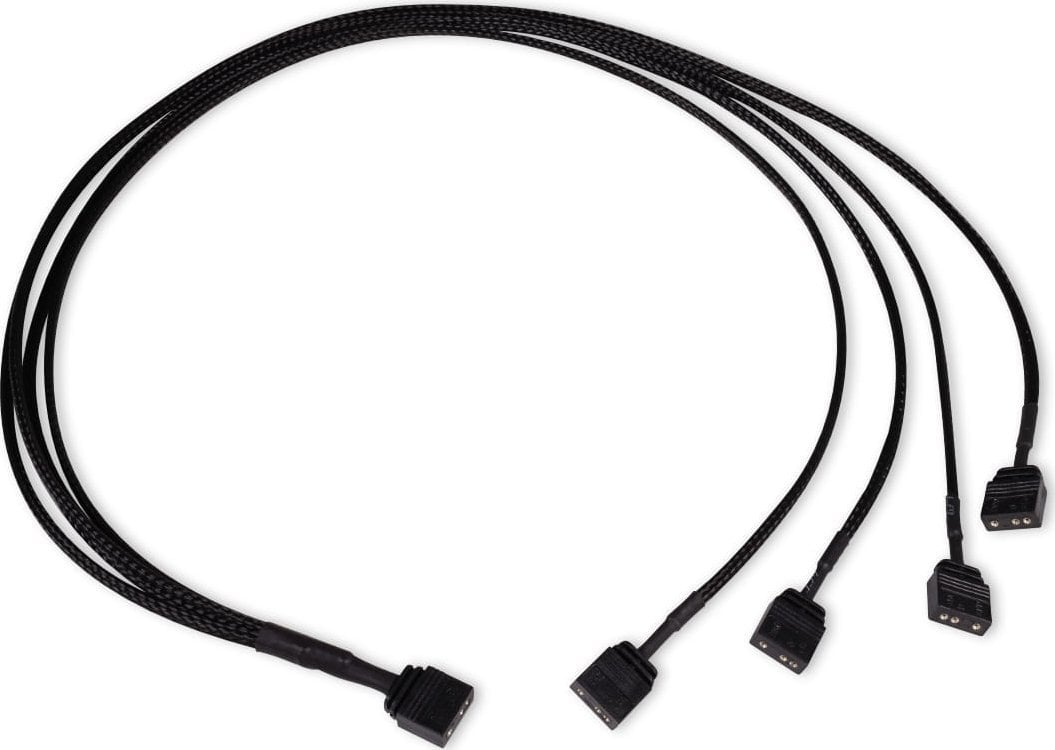 Alphacool Alphacool Y-Splitter aRGB 3-Pin auf 4x 3-Pin 60cm - schwarz