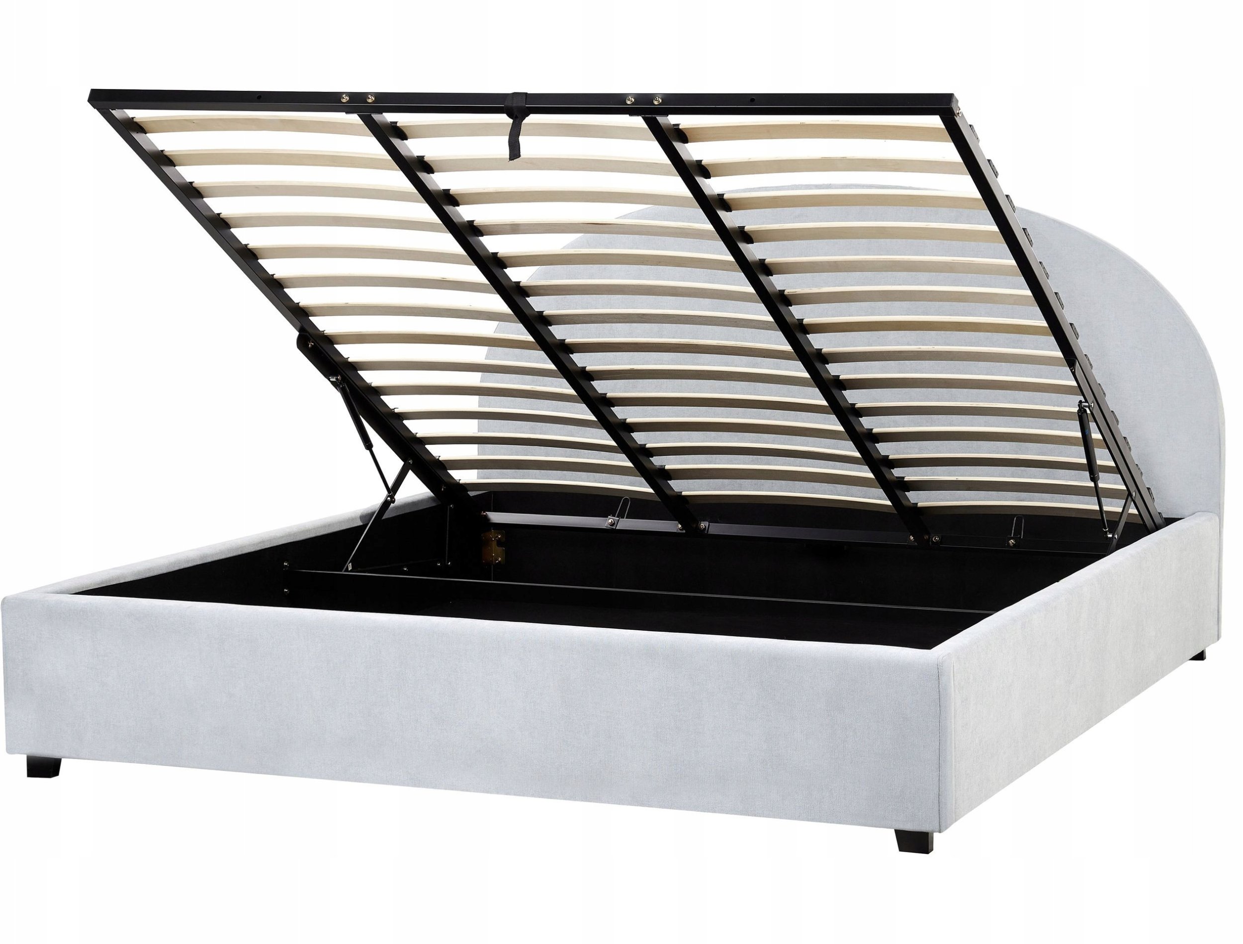 Łóżko z pojemnikiem VAUCLUSE 180 x 200 cm Błękitny