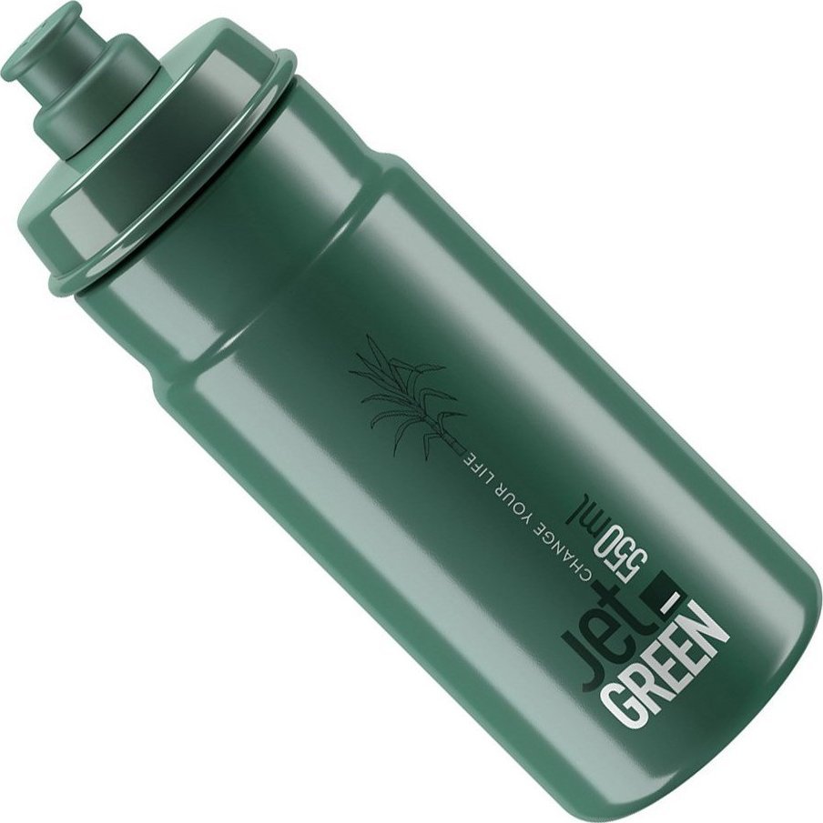 Elite Bidon Elite JET Green, ciemnozielony, białe logo, 550 ml