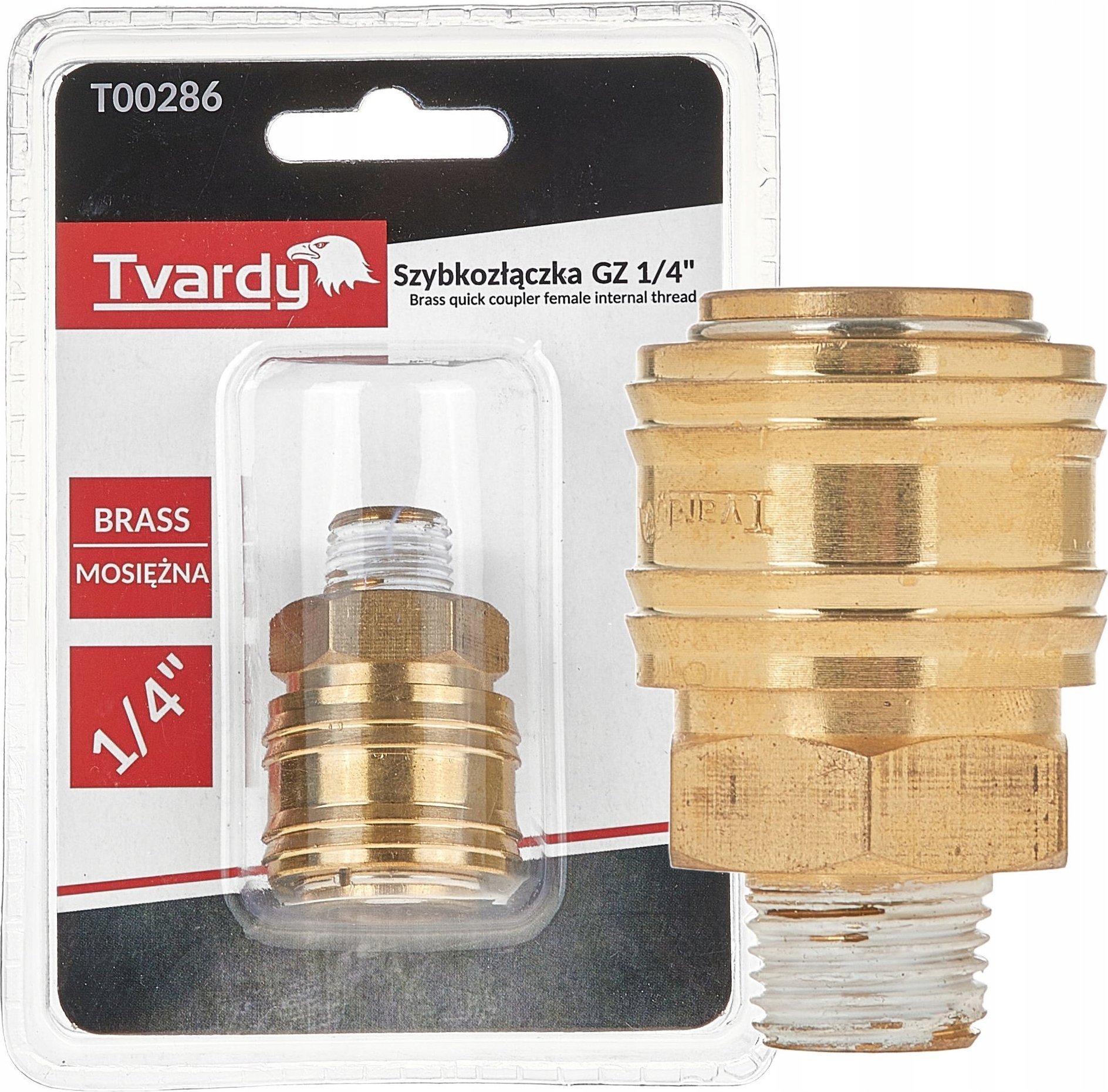 Szybkozłączka mosiężna GZ 1/4" typ żeński (1/10/100)