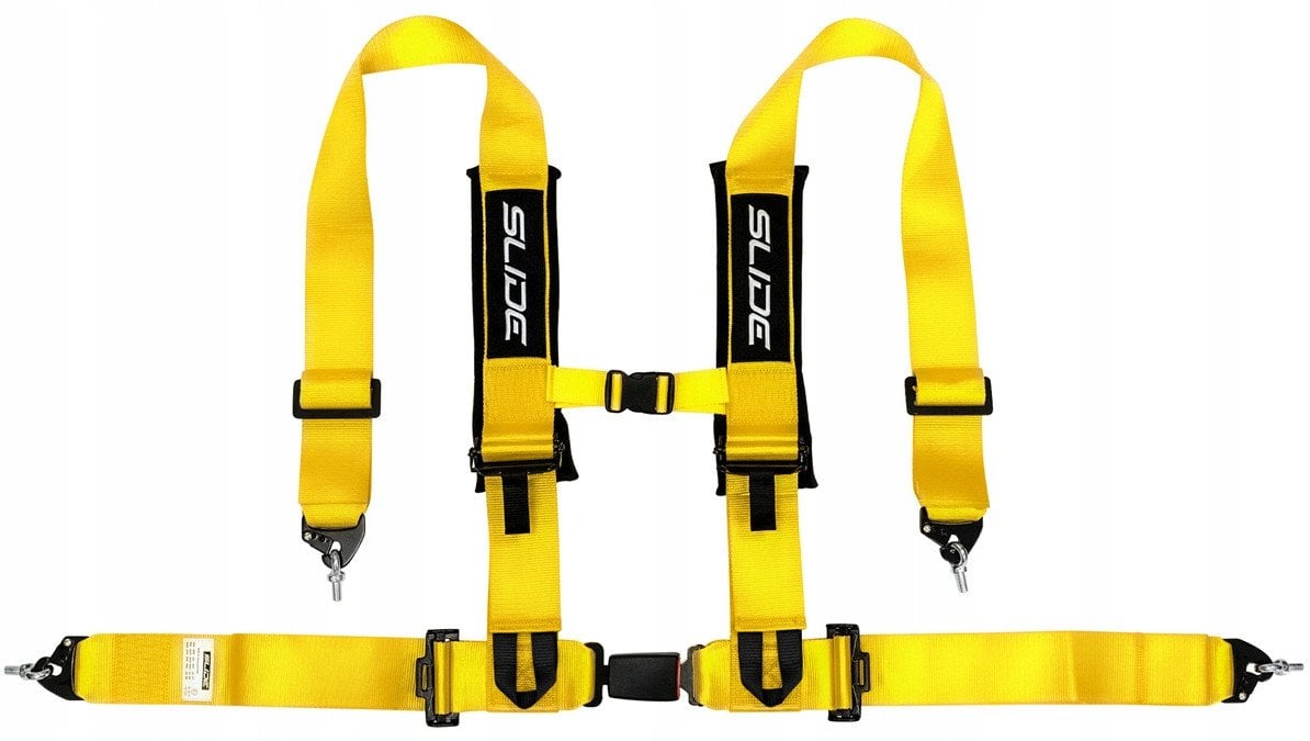 Pasy sportowe Slide V2 Żółte 4P 3" E4