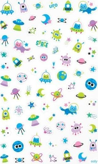 Ooly Mini Naklejki Itsy Bitsy Kosmiczni Kumple