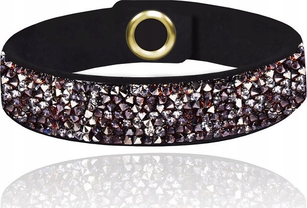 Radziszewska Jewellery Bransoletka ALCANTARA kryształki DEDYKACJA GRATIS