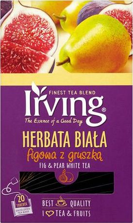 Irving HERBATA BIAŁA FIGOWA Z GRUSZKĄ 20 KOP. IRVING ( 1,5 G X 20 TOREBEK) 970382