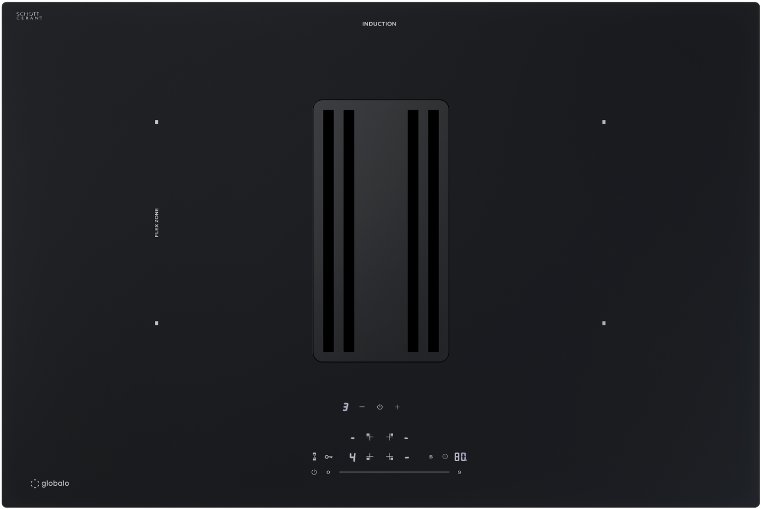 Płyta indukcyjna z okapem blatowym GLOBALO AUPHORIA 80.1 Black Mat one size