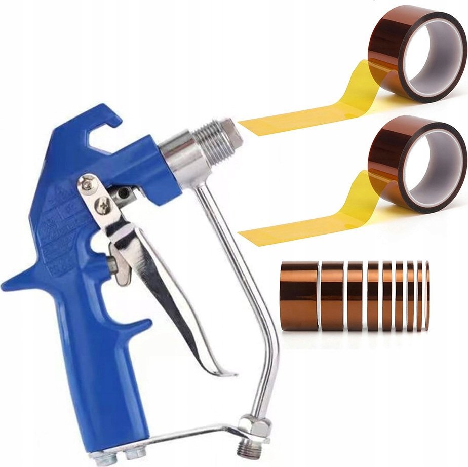 Rosfix PISTOLET MALARSKI DO AGREGATU SZPACHLARSKI ODLEWANY + 2X TAŚMA KAPTONOWA