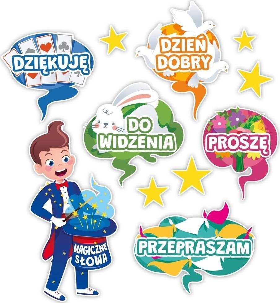 Dekoracja klasowe - Magiczne słowa