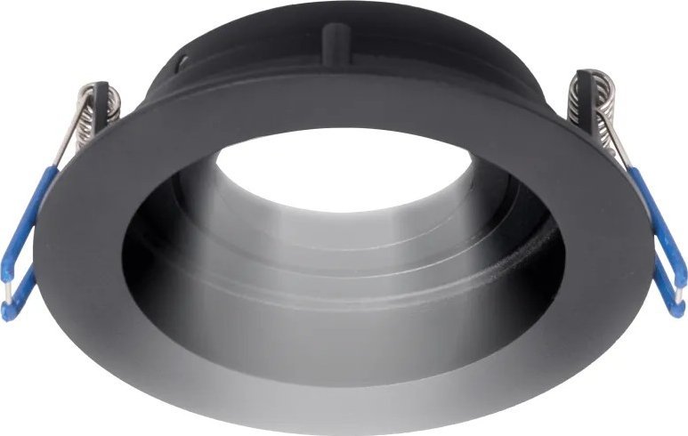 Aigostar Sufitowa oprawa podtynkowa czarna + gniazdo GU10 GU10 Sufitowa lampa pierścieniowa + uchwyt lampy GU10