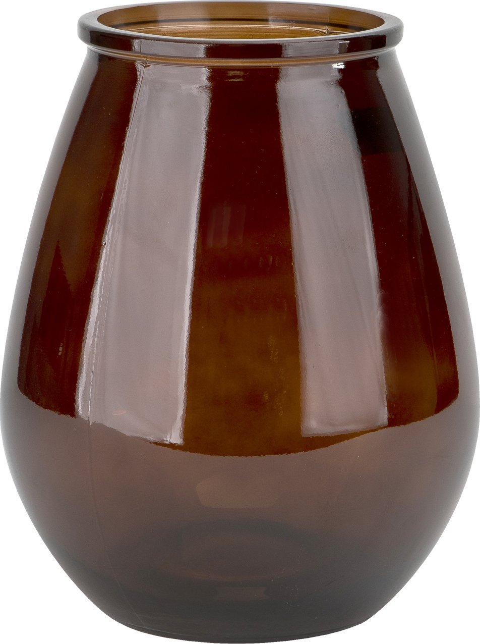 San Miguel Wazon szklany 23 cm brązowy San Miguel recykling