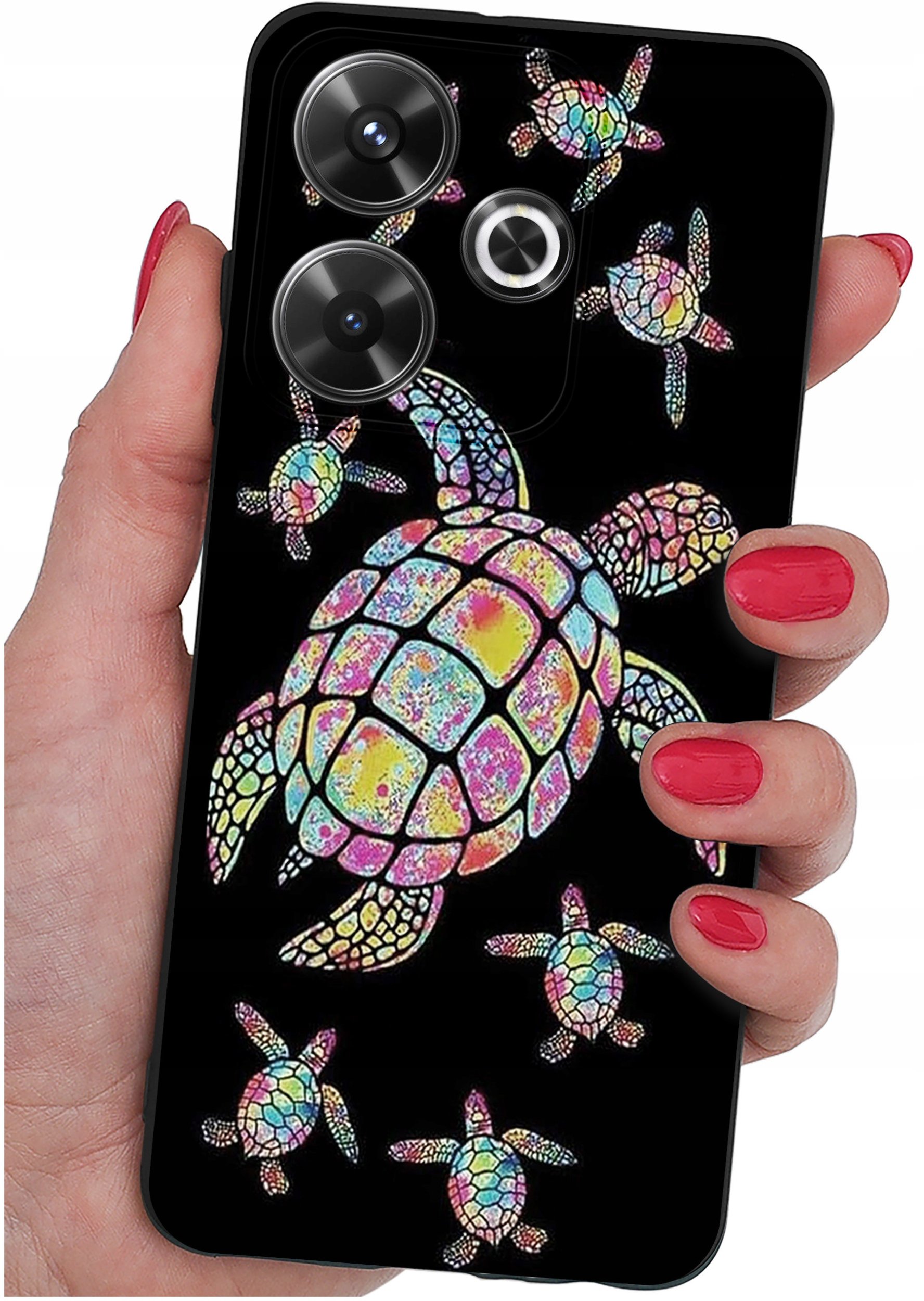 Etui do Xiaomi Redmi 13 4G WZORY |SILIKONOWE MATT CASE + SZKŁO 9H