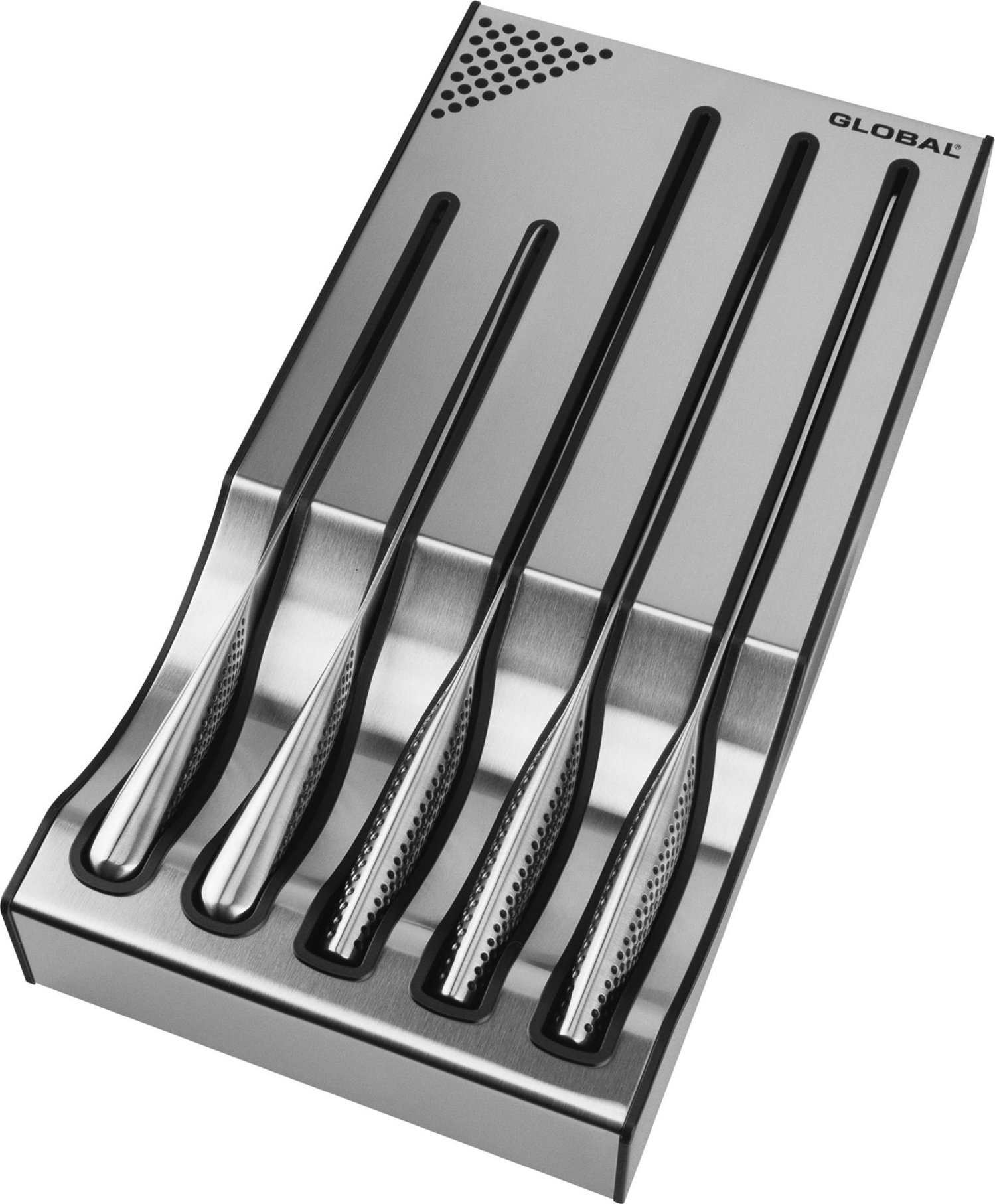 Global Zestaw 5 noży z bazą | Global Dock Set B