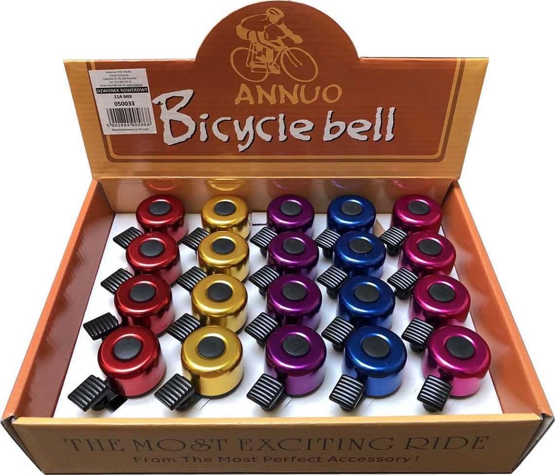Dzwonek rowerowy 11A mix kolorów Uniwersalny