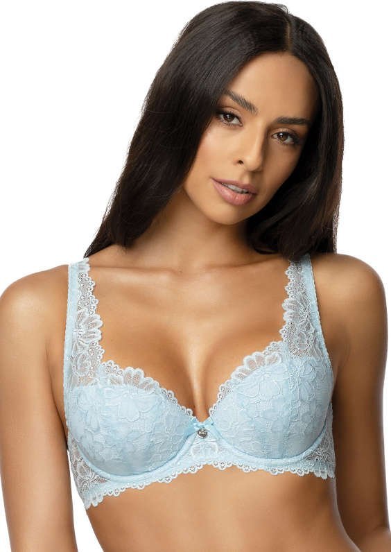 MAT Lingerie Biustonosz usztywniany błękit Carmela M-053/22 75D