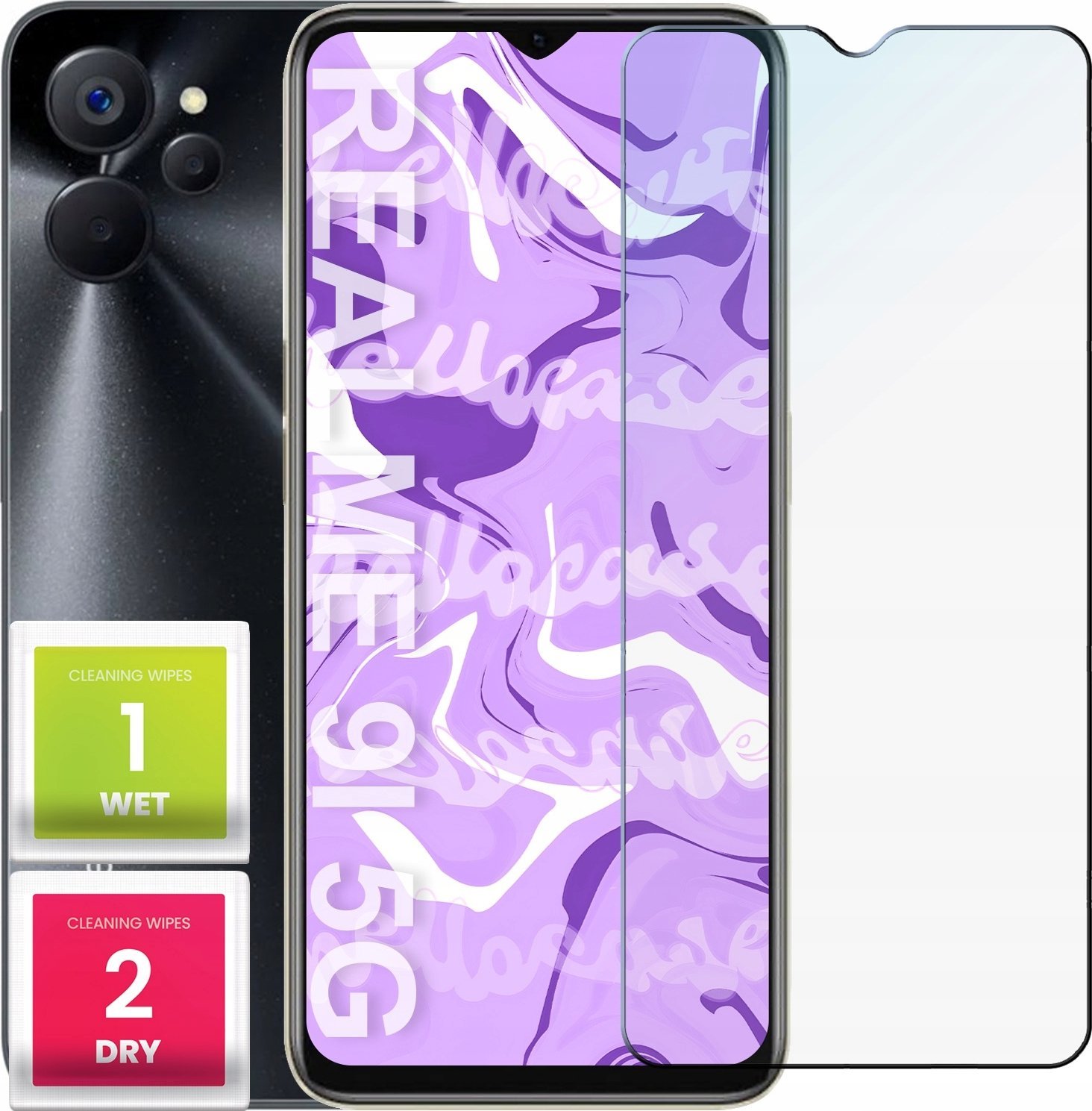 Hello Case Szkło Hartowane do Realme 9i 5g / 10 5g (szybka 9H, płaskie 2.5D, ochronne)
