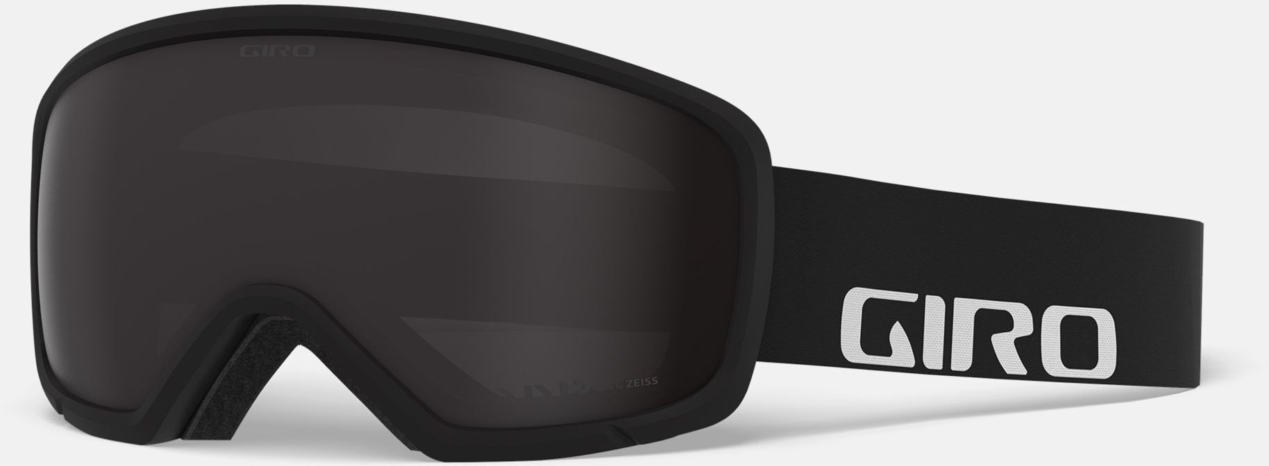 Gogle zimowe GIRO RINGO BLACK WORDMARK (Szyba lustrzana kolorowa VIVID-Carl Zeiss SMOKE 19-42% S2) (NEW 2023/2024)