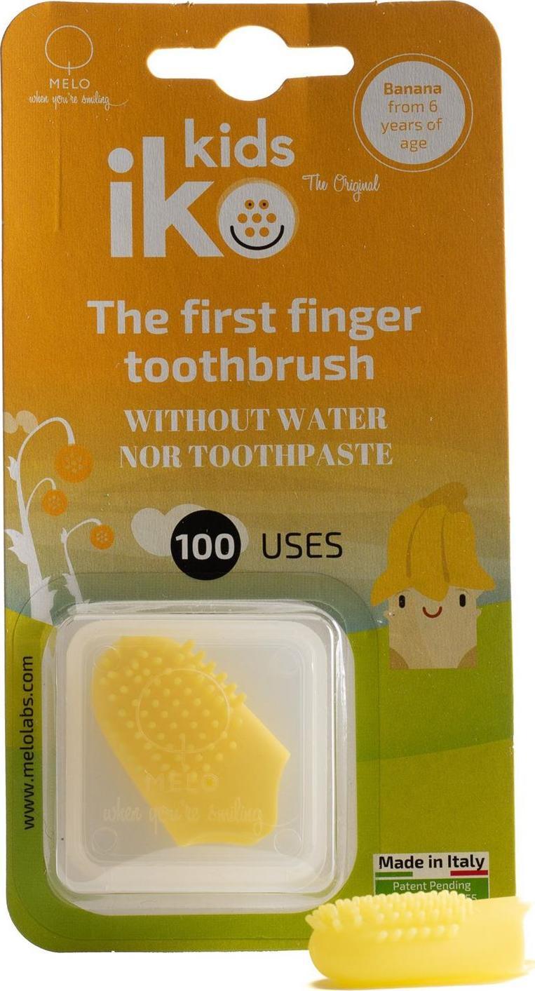 IKO IKO KIDS Kieszonkowa szczoteczka do zębów bananowa one size