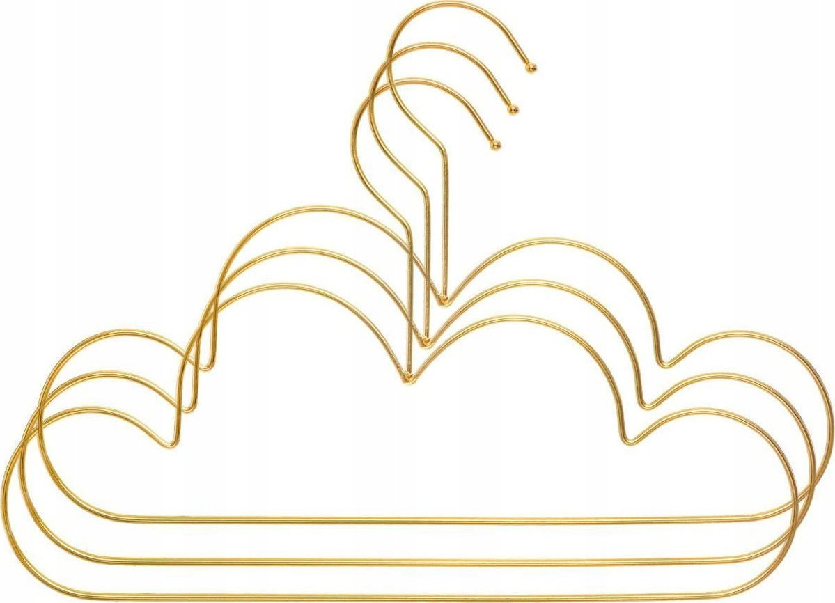 Atmosphera Wieszaki w kształcie chmurki, metalowe, 3 sztuki w komplecie