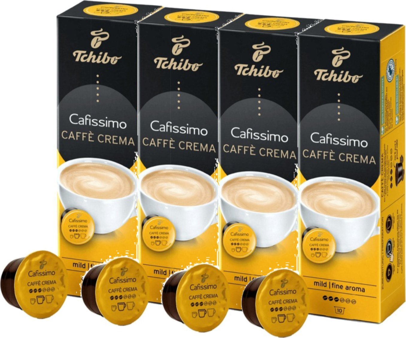Tchibo Kapsułki Cafissimo Caffe Crema Mild Aroma 4x10 szt.